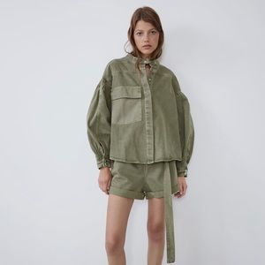 Pleated Zara Shirt with Pocket